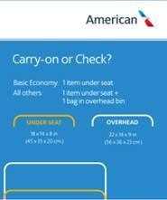 5. Is American adding a fee for the first checked bag on these transatlantic Basic Economy fares? Yes. On transatlantic Basic Economy, a new fee will apply for the first checked bag.