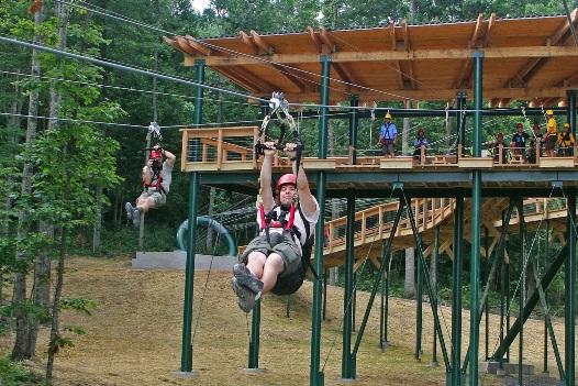 Participants should meet in the north end of Action Point to gear up for canopy tours. Each group will be taken through a ground school before zipping on the course.