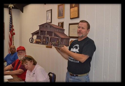 July 2014 Issue - Page 6 TLRC Business Meeting Stationmaster s Report June 14th, 2014 at Kelcy s Restaurant 8. New Business (Concluded): C) Donated HO Layout: Dennis Keck (Concluded) the club.