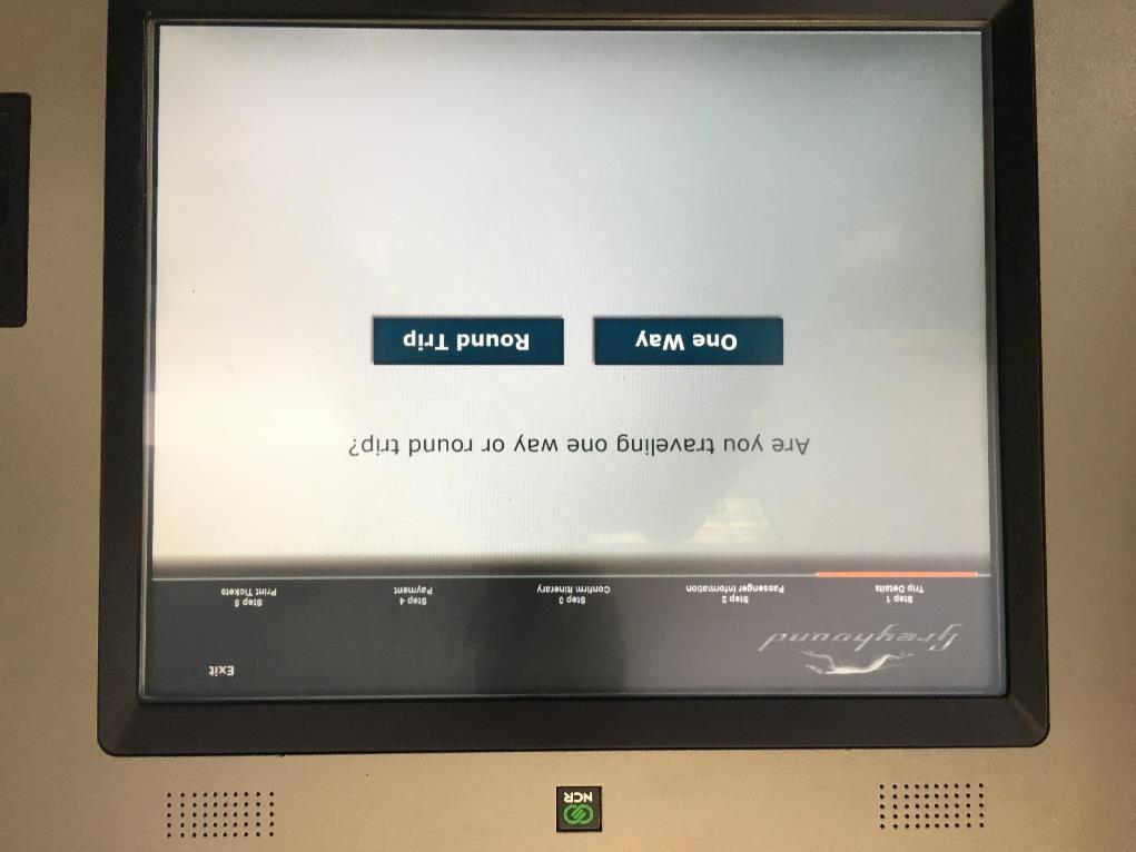 bus and train tickets at the Greyhound kiosk machine as shown to the left.   each station you stop at.