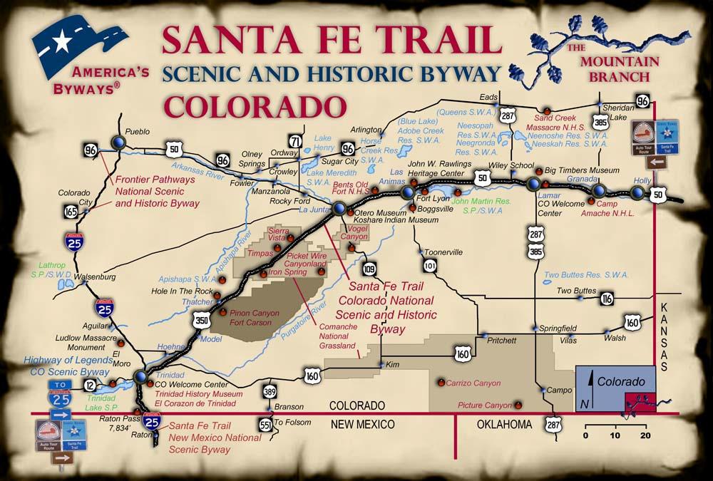 Santa Fe Trail Itinerary We'll meet at the Lamar Depot which still serves as a train station for Amtrak passengers, while housing the Lamar Chamber of Commerce and the Colorado Welcome Center @ 9:00