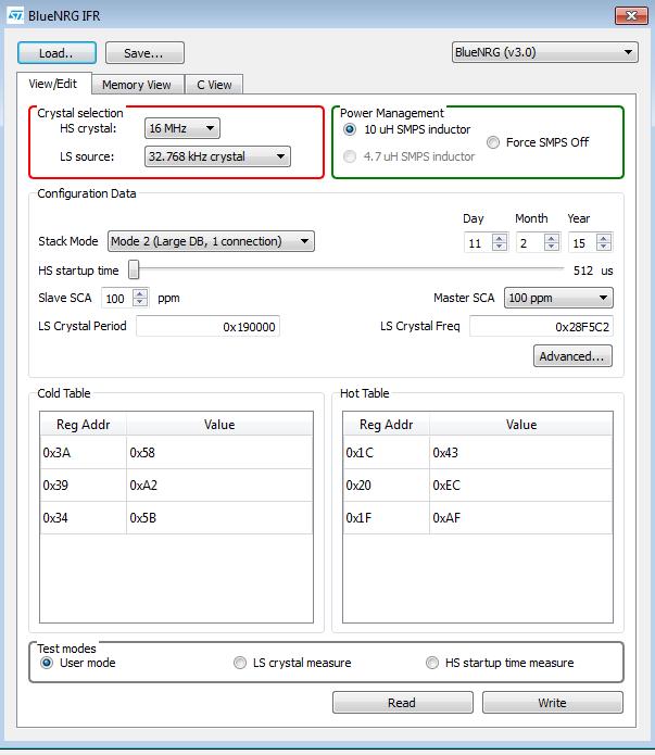 2 IFR handling BlueNRG prototyping to production IFR Handling 22 Option2: Handle IFR thanks to ST GUI ST GUI part of STSW-BLUENRG DK allows to easily configure and understand