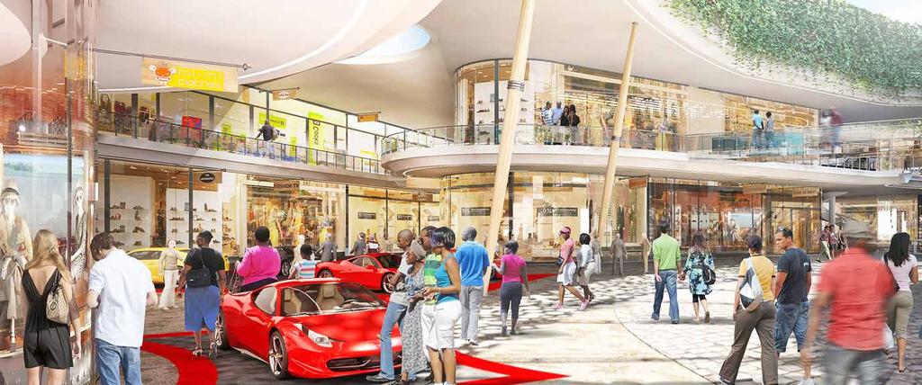 The lifestyle center totals 62,000m2 of net leasable area.
