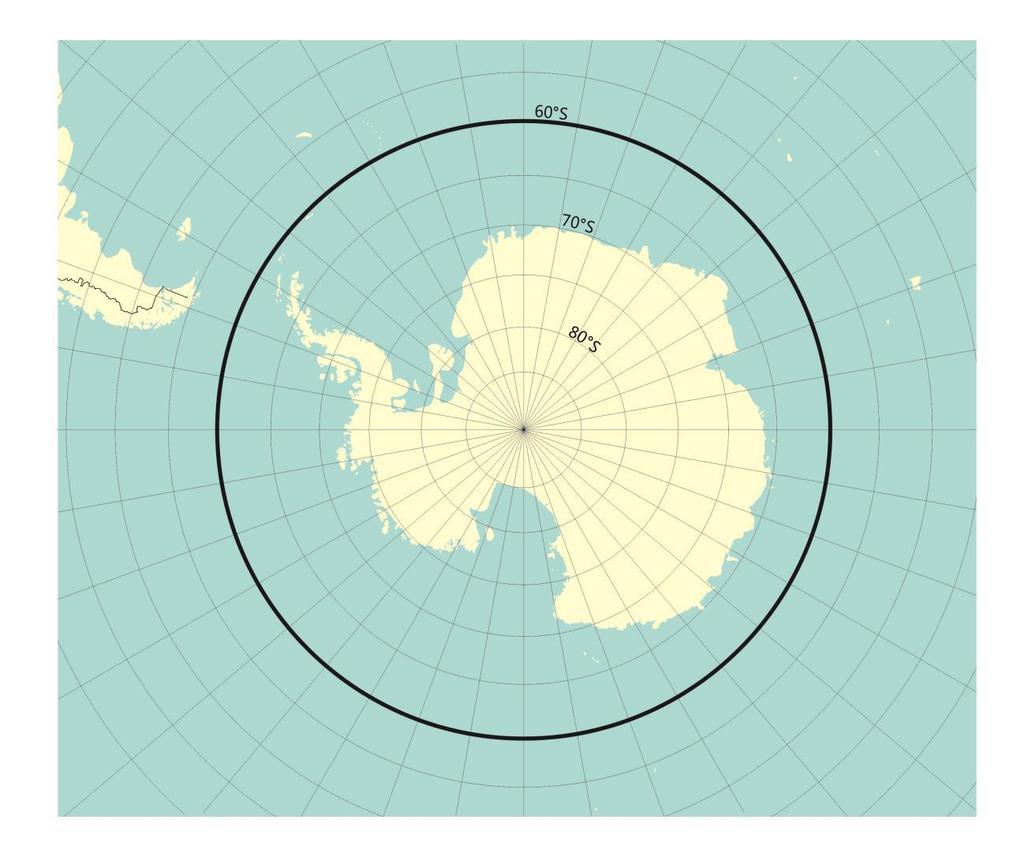 5 ANNEX 1 POLAR WATERS Figures illustrating the Antarctic area and Arctic waters.