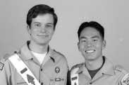 National Chief Will Parker (left) and National Vice Chief Andrew Oh. Dear Brothers, As Arrowmen throughout the country receive this letter, summer will be "ripening" into autumn.