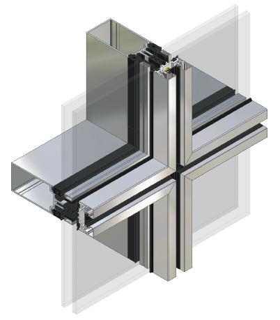 AA 100 and AA 110 PFLL Introduction A curtain walling system that looks like a picture frame system but is quicker and easier to install using the traditional stick build system.