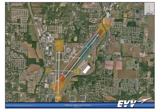 Evansville Regional Airport runway project enhances safety Runway project finishes early and under budget Project Constraints Economy Airport Efficiency Community