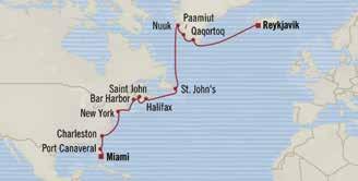 trasoceaic voyages Norther Crossig Miami to Reykjavik 18 days Jul 1, 2016 Isigia 2 for 1 Cruise s FREE Shore Excursios FREE Ulimited Iteret NOW Available o all categories Bous Value of up to $5,500