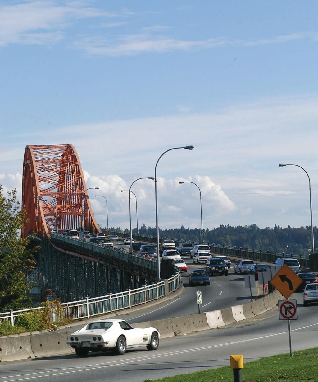 A New Bridge Concept Project Definition Phase Objectives: Determine location for new bridge Develop functional connections to the Major Road Network and South Fraser Perimeter Road Determine bridge