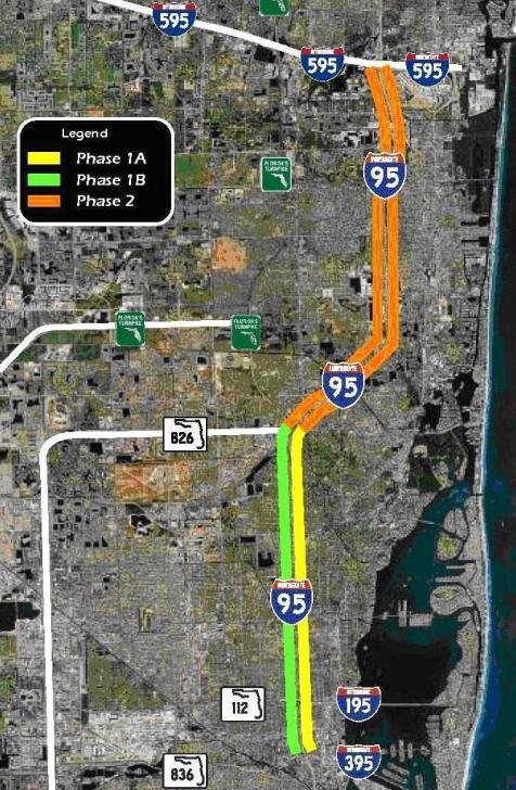 Introduction 95 Express Managed Lanes began operating Phase 1A in December 2008, providing travelers with an alternative to the congested general purpose travel lanes between downtown Miami and the
