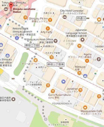 Shinjuku Gyoen Map Entrance fee: