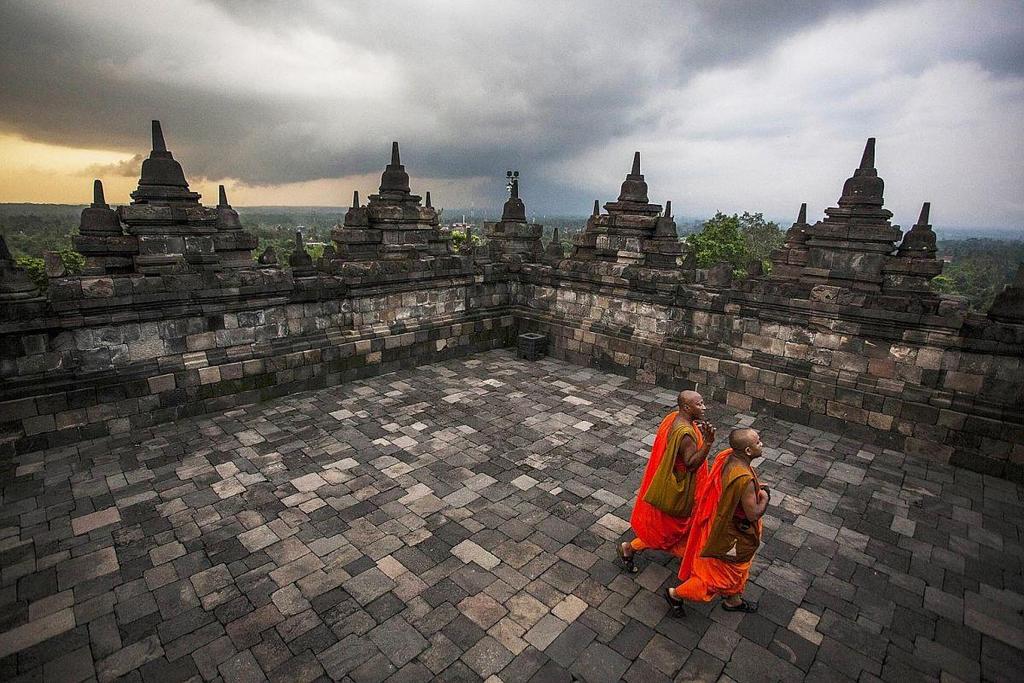 PHOTOS: MINISTRY OF TOURISM, REPUBLIC OF INDONESIA; REUTERS Buddhist monks at