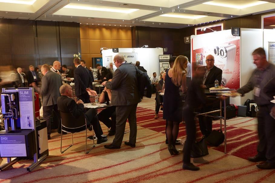 2017 Review In many of the regular refreshment breaks the delegates had ample time to meet with just over 20 exhibitors to discuss how their products and services could be beneficial for their own