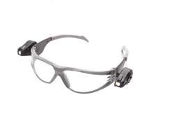 Eye Protection Light Vision LED Spectacles Dual LED lights. Anti-fog lens. Filters 99.9% UV. Hands-free, ultra-bright and adjustable direct lighting. Long-life, replaceable CR2032 3V battery.