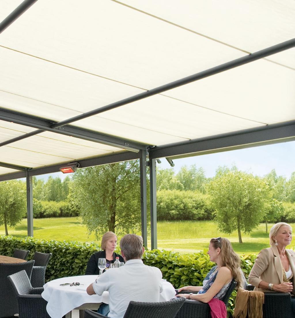 Pubs, bars, restaurants & cafés Whether it is to introduce sun protection to an outdoor seating area, protect your