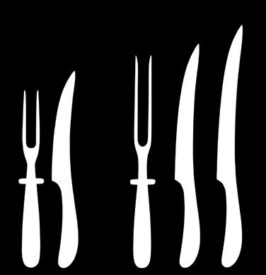 1 13cm Carving Fork and 16cm Carving Knife SIGSA2070V/2