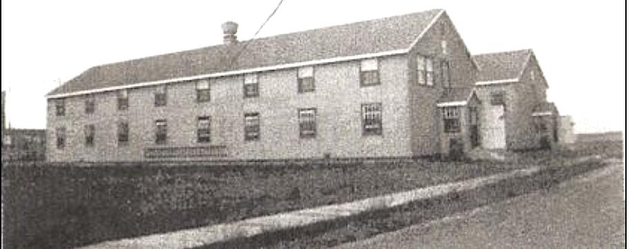 Building A is shown here: º Building B, shown below, housed the families of men working for the base.