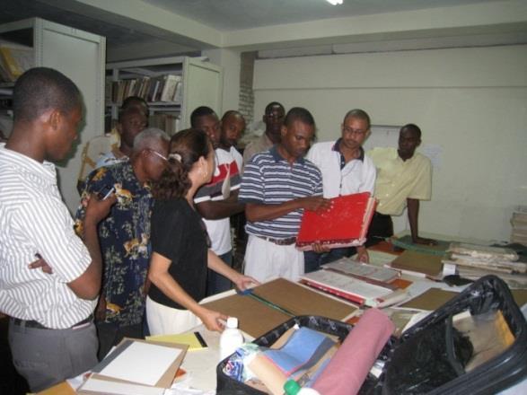 preservation projects in Haiti Sobe Export employees preparing the