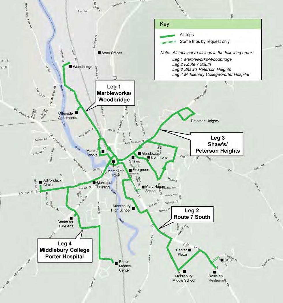 overall ridership levels, operating costs, or productivity, but existing riders would be better served. The proposed new routing would be as shown in Figure 5-2.
