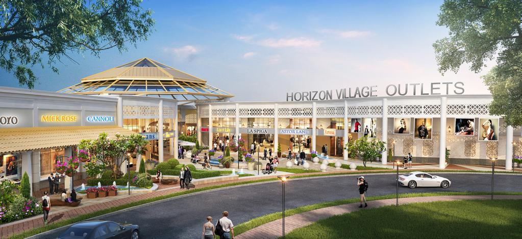 This 400,000 sq ft one-level development features an engaging and comfortable open-air shopping environment with luxurious European-styled architecture.