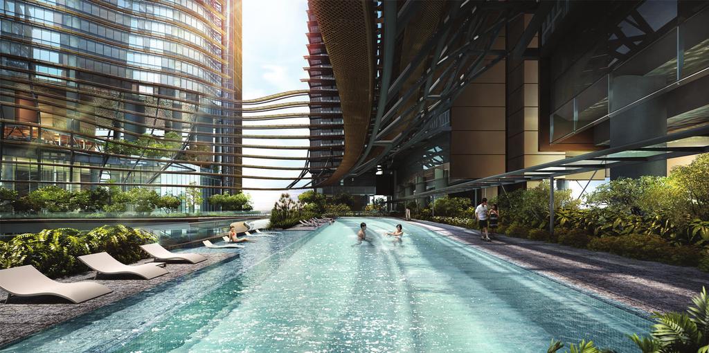 Designed by world leader in sustainable Supergreen architecture, Christoph Ingenhoven, this premier development in Marina Bay is a collaboration between Malaysia s Khazanah and Singapore s Temasek,
