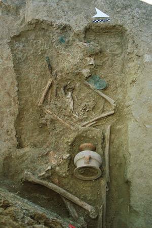 It is hoped that closer analysis of the anthropological remains will cast some light on the issue of the three individuals in this tomb.