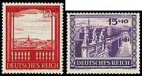 1941 - Berlin Grand Prix 25pf + 50pf ultramarine 789 B193 803 1941 - Vienna Fair 12pf + 8pf rose-red 790 B198 808 15pf + 10pf violet 791
