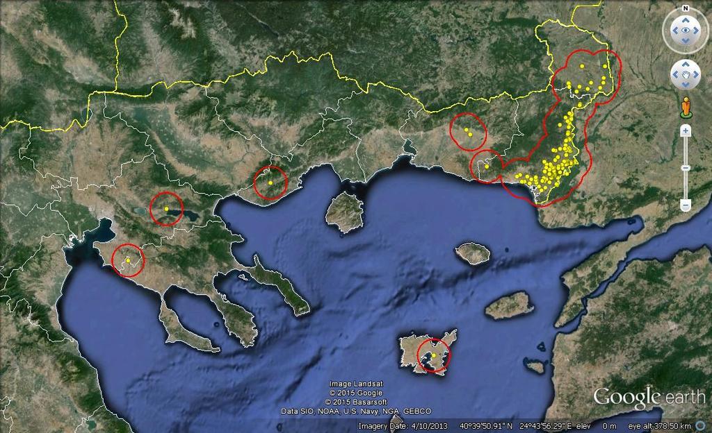 Sheep and Goat Pox Update, situation as at 31 December 2014 Thessaloniki 2 outbr (last 18/12/2014) Kavala 1 outbr. (26/9/2014) Rodopi 2 outbr.