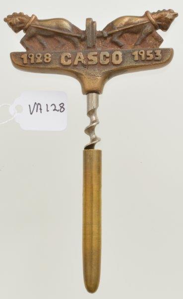 VA128 Brass figural corkscrew