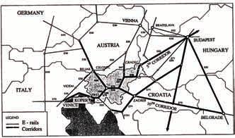 Taking into consideration all that, the geo-transport position requires a more rapid construction of the highway and railway network, chiefly in the main transit connections through Slovenia the 5 th