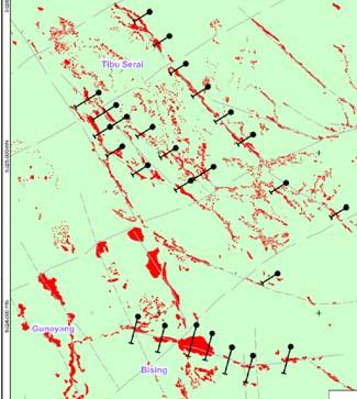 Mencanggah Prospect 19km cumulative strike length of Aubearing epithermal breccias with indications of near-surface porphyry