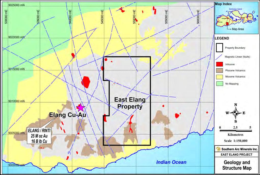 East Elang Project Southern Arc / Vale Joint Venture Agreement Adjacent to Newmont s Elang deposit (25 M oz Au/16 B lb Cu) 1 Vale must fund through to bankable feasibility study to earn 75% interest