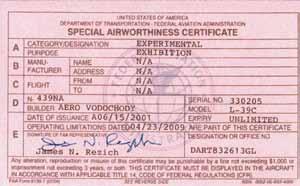 wire from the FAA, and it can usually fax that to you. Usually this is handled by a title company in Oklahoma City, and there is no FAA form number for it.