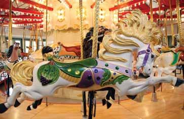 Benwell Atkins, 1995 Carousel Statistics: The carousel carries 36 horses, (32 jumpers) four cast aluminium ponies, a chariot and a wheelchair facility.