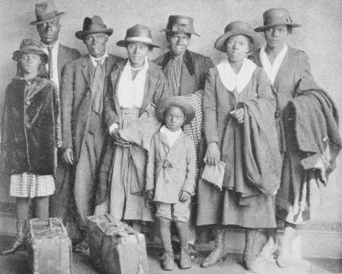 line. In many northern cities, African Americans lived in tiny