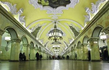 This morning we take a trip in the ornate Moscow Metro and then continue to the Cathedral of Christ the Saviour and the beautiful Novodevichy cemetery.