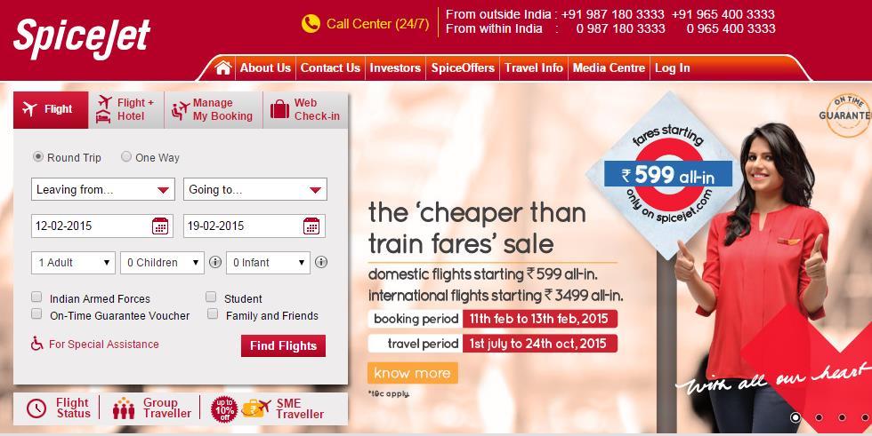 Spice Jet is gaining higher market share. It is spending high in advertising and promotions. Now a day Spice Jet is providing lowest fare all over India.