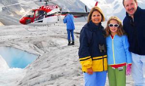 Lift off in our cutting-edge A-Star helicopter to a breathtaking, birds-eye view of the Alaskan wilderness.