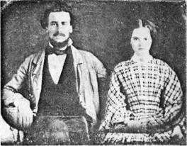 Capt. and Mrs. John Charles Richard early copies of The Telegraph. According to old court house records, he died somewhere in Alachua County, which then included the area of Bradford.