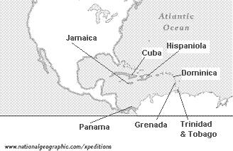 Columbus made three subsequent voyages. On these voyages he discovered the islands of Dominica, Jamaica, Trinidad, Tobago, and Grenada.