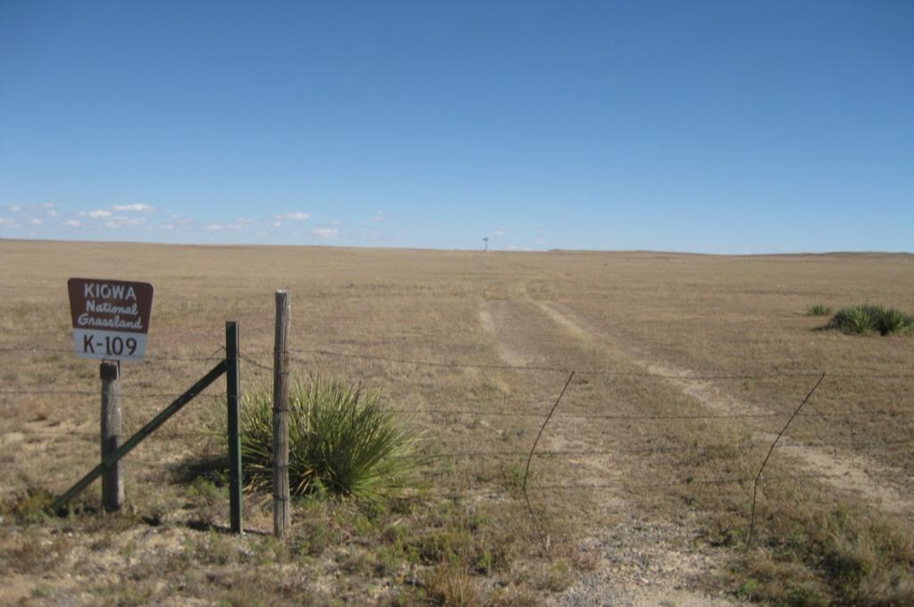 Kiowa and Rita Blanca National Grasslands Travel Management Environmental Assessment Recreation Specialist Report (Unit K-109 accessed by National Forest System Road