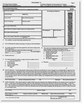Form I-20 Accompanied by Form I-94 or Form I-94A Form I-94 or Form I-94A for F-1 nonimmigrant students must be accompanied by a Form I-20, Certificate of Eligibility for Nonimmigrant Students,