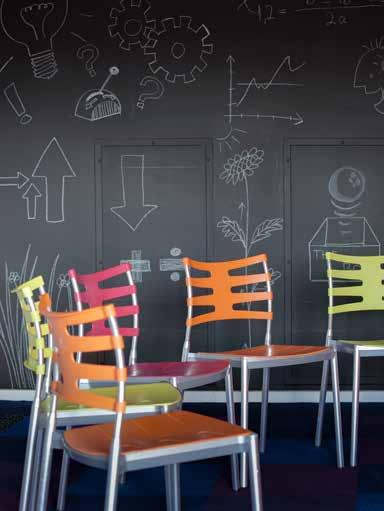 breakout meeting room touches upon all the senses with walls you can