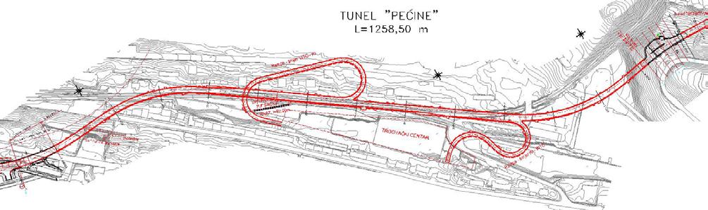 Tunel Pe ine 1 Uvod Tunel Pe ine prolazi ispod istoimene gradske etvrti i u sklopu je gradske magistralne ceste D404 u Rijeci.