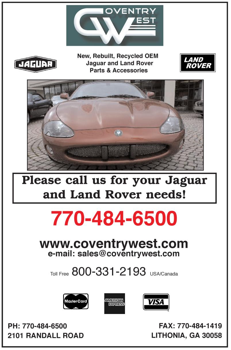 Contunied from page 1 Fifth Annual North Georgia Jaguar Club Concours d Elegance Submitted by Pat Harmon and Roy Cleveland Entry fees for this event are $50 for the first Jaguar entered (includes two