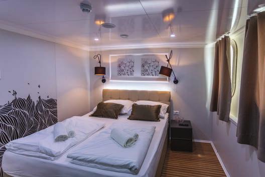 CROATIA CRUISING Deluxe Superior DELUXE SUPERIOR CRUISE M/S ARCA FACTS Classified as a deluxe superior vessel, the M/S Arca was built in 2017. 48m long and 8m wide with a cruising speed of 9NM.
