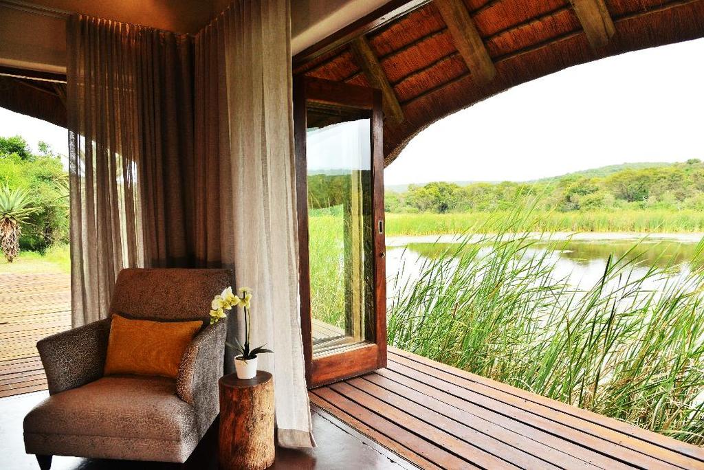 Each cottage has its own private deck, with a bath and shower.