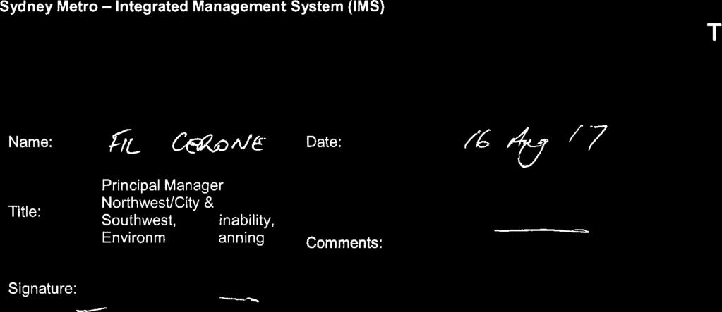 Sydney Metro Integrated Management System (IMS) M sydney