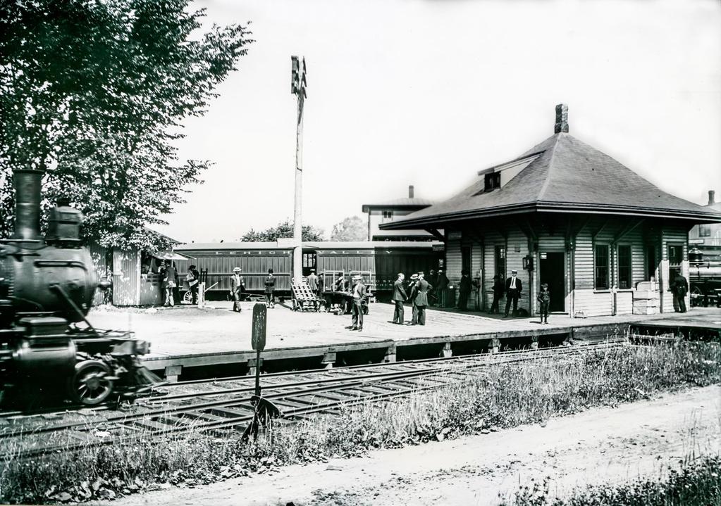 First (?) Freeville station (Verne Morton, early 1900s?