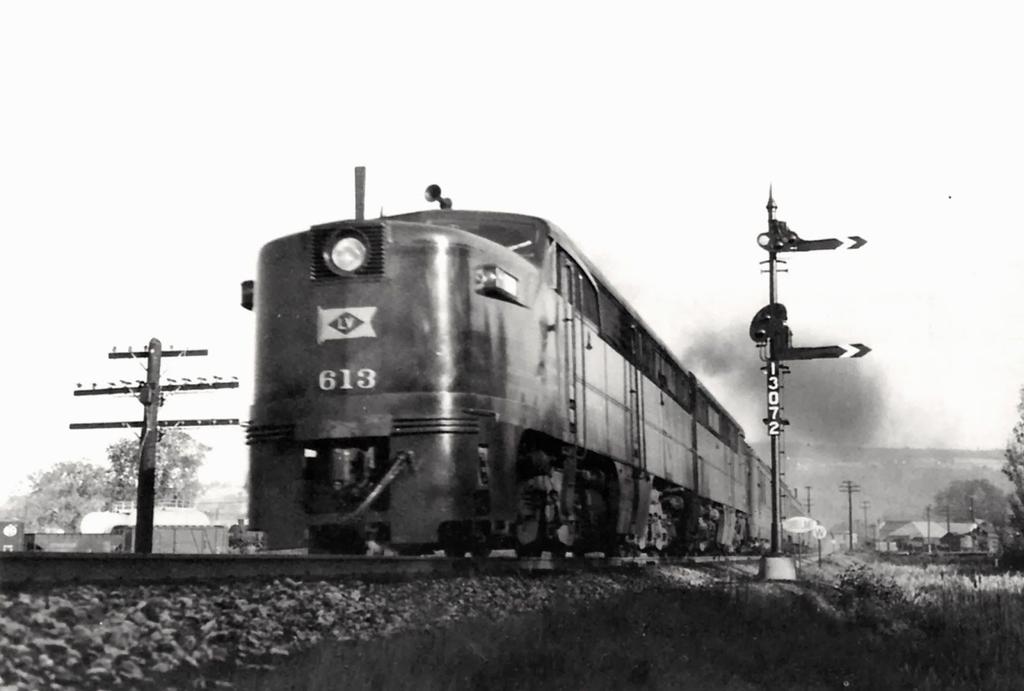 Diamond attacking the grade out of Ithaca, 1949.